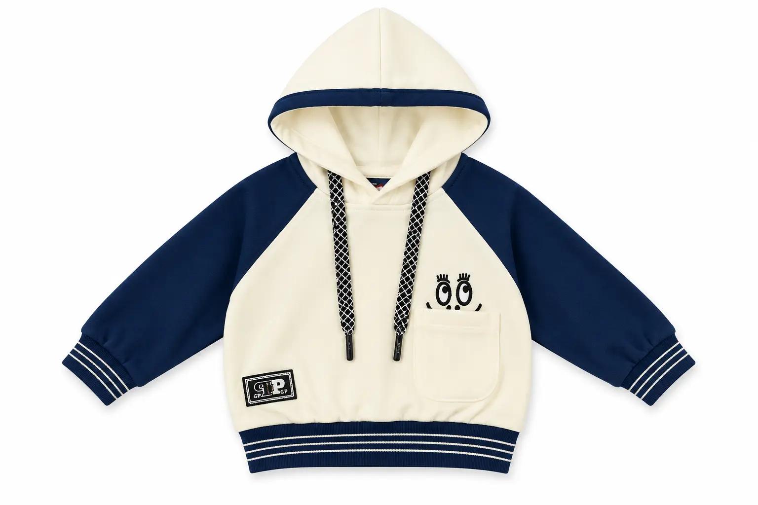 Boys Cream & Mustard Dinosaur Hoodie and Jogger Pants 2-Piece Tracksuit Set - Image 7